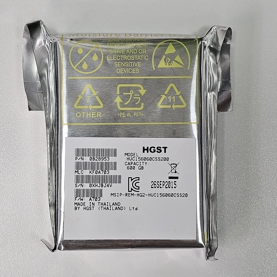 H.G.S.T 600GB HUC156060CSS200 15K RPM SAS 12Gb/s 128MB 2.5" Hard Drive HDD NEW - Image 3 of 4