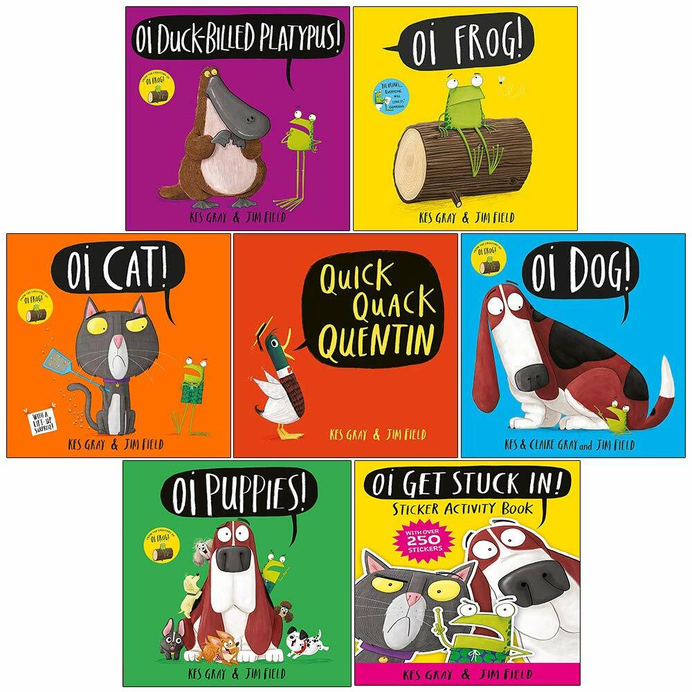 Kes Gray Oi Frog and Friends Collection 7 Books Set (Oi Frog, Oi Cat, Oi Dog) eBay