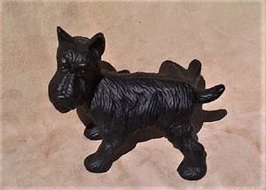 Naughty Scottie Dog Cast Iron Peeing Scotty Door Stop Westie Terrier 19962995071 Ebay