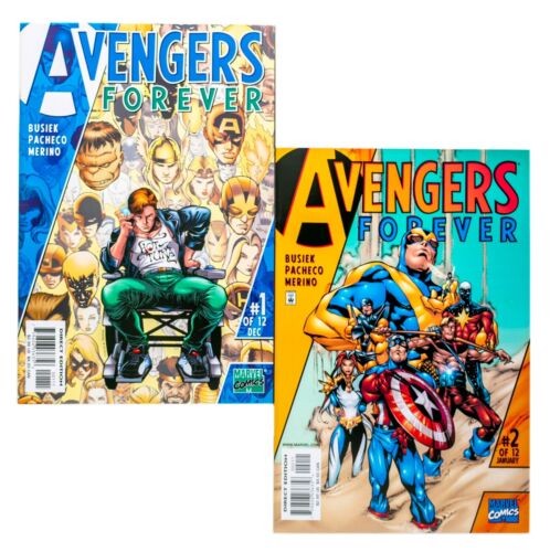 Avengers Forever #1 & 2 (1998 Marvel) 1st Genis-Vell New Captain Marvel NM- - Picture 1 of 6