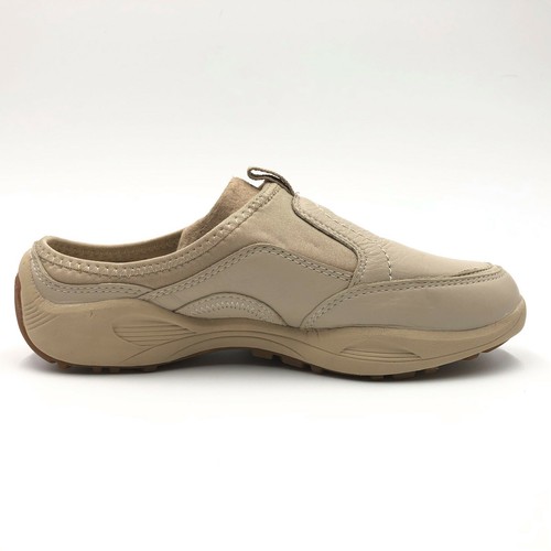 Propet Wash and Wear Pro Beige Leather Slide Mule Comfort Flats Womens 6.5 - Picture 2 of 10