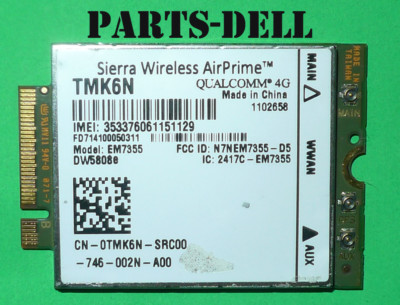 Dell Sierra Wireless Airprime Qualcomm 4GB EM7355 DW5808e Wireless Card TMK6N