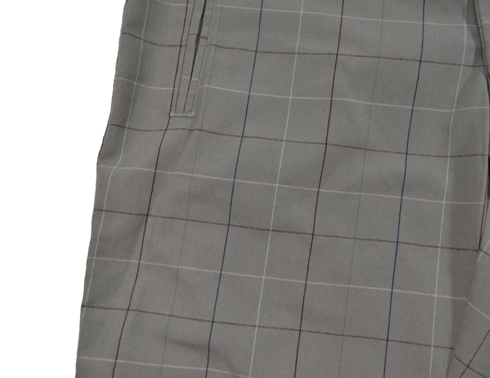 Ezekiel BILLIE BERMUDA Gray Blue Green Plaid Back Pockets Casual Junior's Shorts - Image 2 of 2