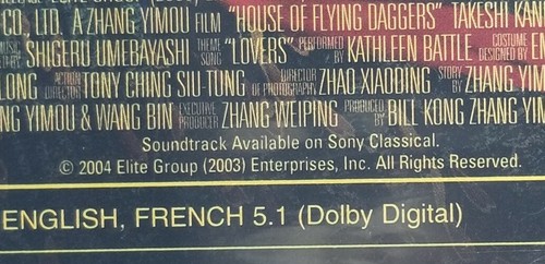 House of Flying Daggers (DVD, 2005) Widescreen, FACTORY SEALED Ziyi Zhang - Picture 4 of 5