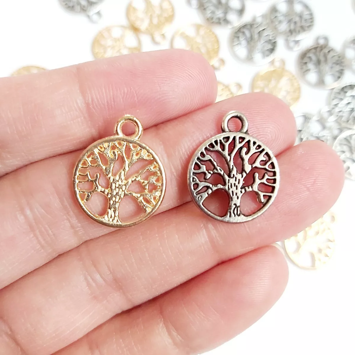 Tree of Life Connector Charms for Earring Necklace Pendant
