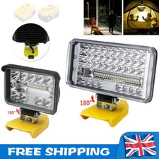 LED Work Lights 204W 8600LM Flashlights for Dewalt XR 18V 20V Lithium Battery UK