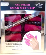 10 Pcs Gel Nail Polish Remover Clips Soak Off Cleaner Caps for Manicure Pedicure