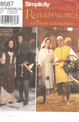 Simplicity	8587 Costume Collection Renaissance  