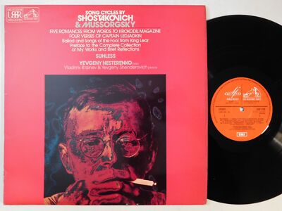 YEVGENY NESTERENKO Song Cycles By Shostakovich & Mussorgsky UK EMI LP ASD 3700