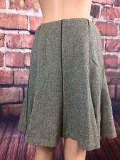 New with Tag - Ralph Lauren Women's Wool Skirt Black/Cream size 4