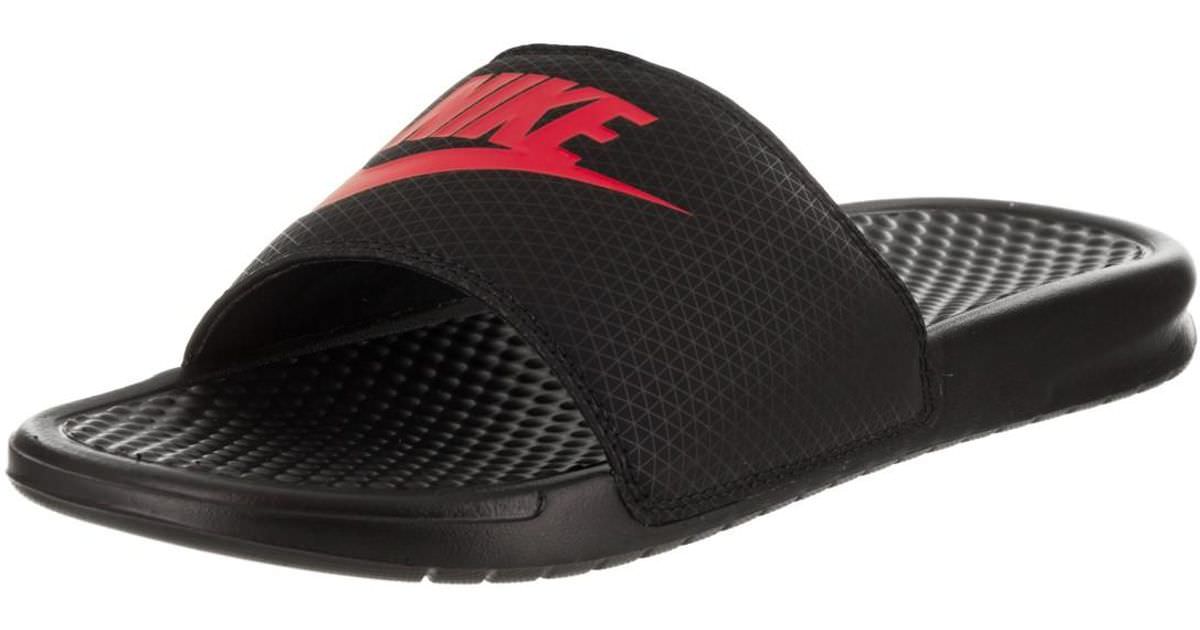 NIKE BENASSI JDI SLIDE MEN 343880 060 BLACK / CHALLENGE RED NIKE BENASSI JDI SLIDE MEN 343880 060 BLACK / CHALLENGE RED