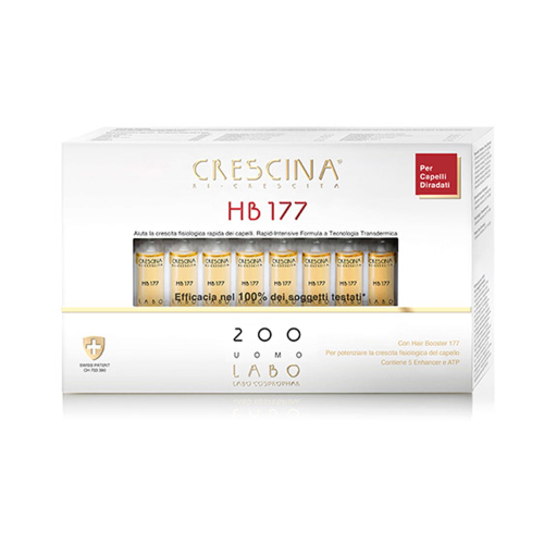 Crescina Transdermic HB 177 Trattamento Ricrescita Capelli Hair 200 Uomo 20fiale - Picture 1 of 2