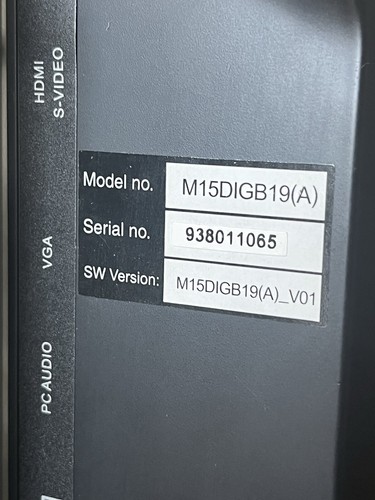 Matsui M15DIGB19 15” HD Ready LCD TV with Freeview No Remote - Picture 4 of 6