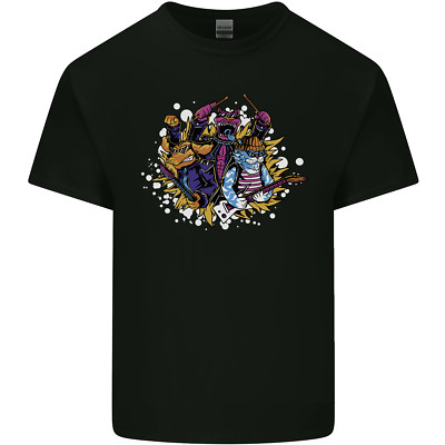 Gildan 5000 Herren Cotton T-Shirt Band Druck Kurzarm Crew Neck Regular