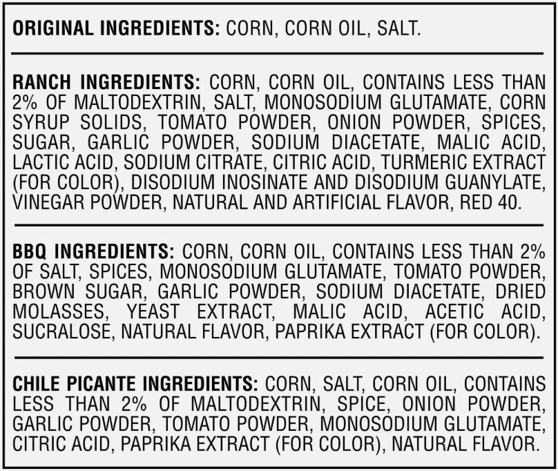 Paquete variado de bocadillos de maíz crujientes CORNUT (1,7 OZ./24 paquetes) Foto 3 de 4