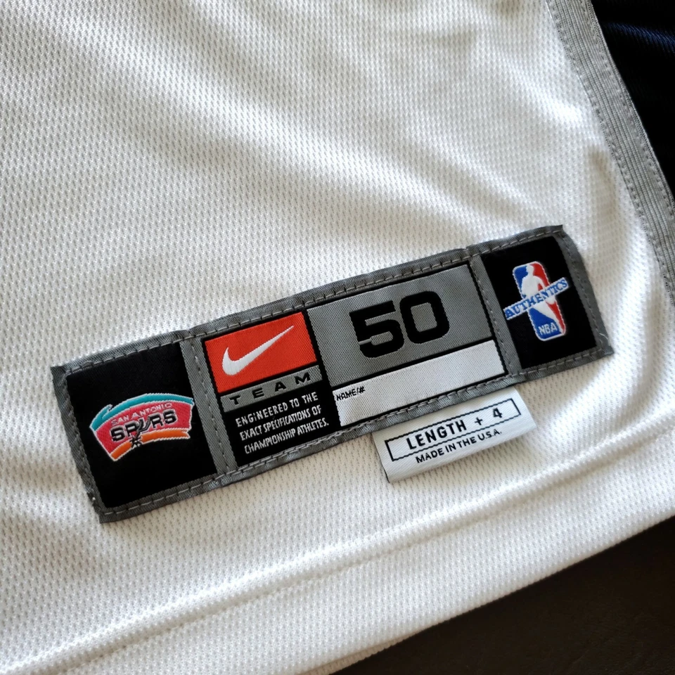Camiseta deportiva 100 % auténtica David Robinson Nike 01 02 911 Spurs corte profesional juego 50+4"  Foto 3 de 4
