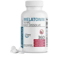 Melatonin 10mg Fast Dissolve Tablets - Sleep Aid, 360 Cherry Flavored Tablets