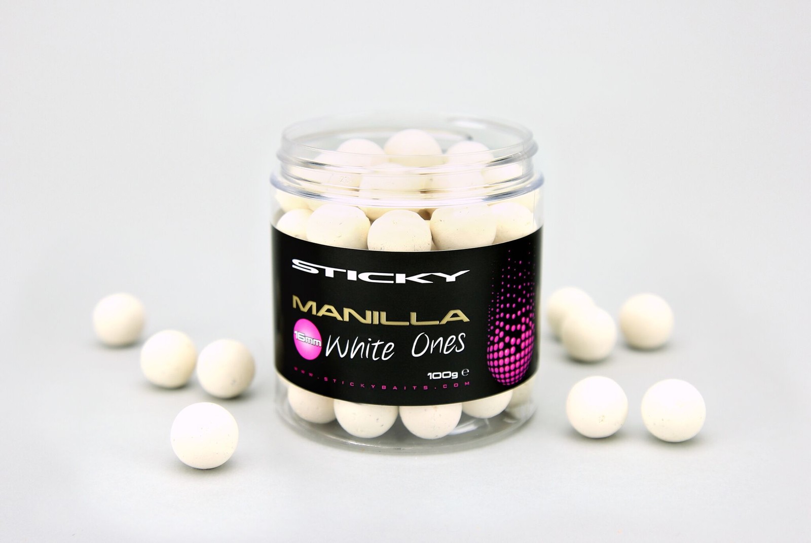 Sticky Baits Manilla White Ones 16mm Wafters - Carp Fishing Bait - Free Delivery