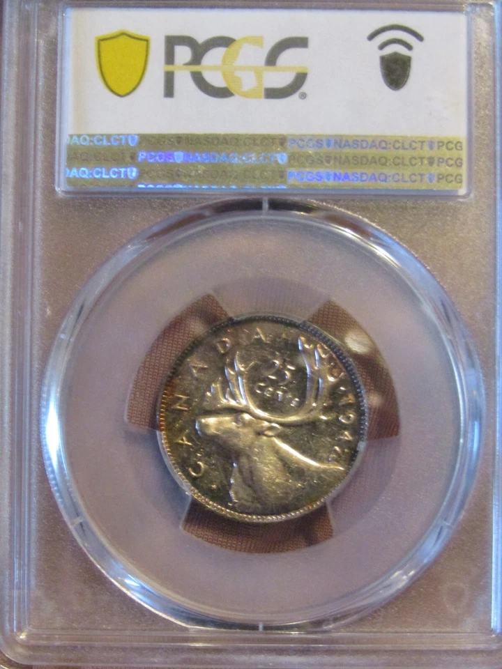 1947 CANADA SILVER 25 CENTS  ML & 10 CENTS  ML..NGC  AU-55  &  PCGS  MS-63 - Image 4 of 4