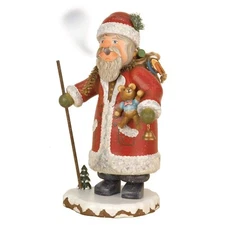 German Incense Smoker Winterchild Santa Claus - 20cm / 8inch - Hubrig Volksku...