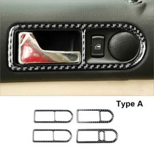 Cubierta de manija de puerta de coche de fibra de carbono tipo A para Volkswagen Golf 1999-04 4 piezas