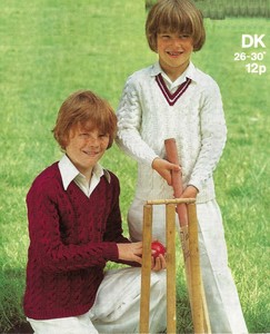 cricket jumper knitting pattern
