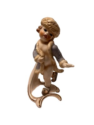 GOEBEL COLLECTABLE FIGURINE CHILDREN OF MONTH JANUARY ~ SKATER 1978 W. Germany