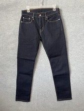 Levi's Mens 502 Flex Dark Blue Regular Taper Fit Denim Jeans Sz 29 x 32