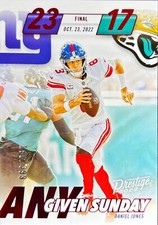 2023 Panini Prestige #AGS-7 Daniel Jones Any Given Sunday Xtra Points Red /399