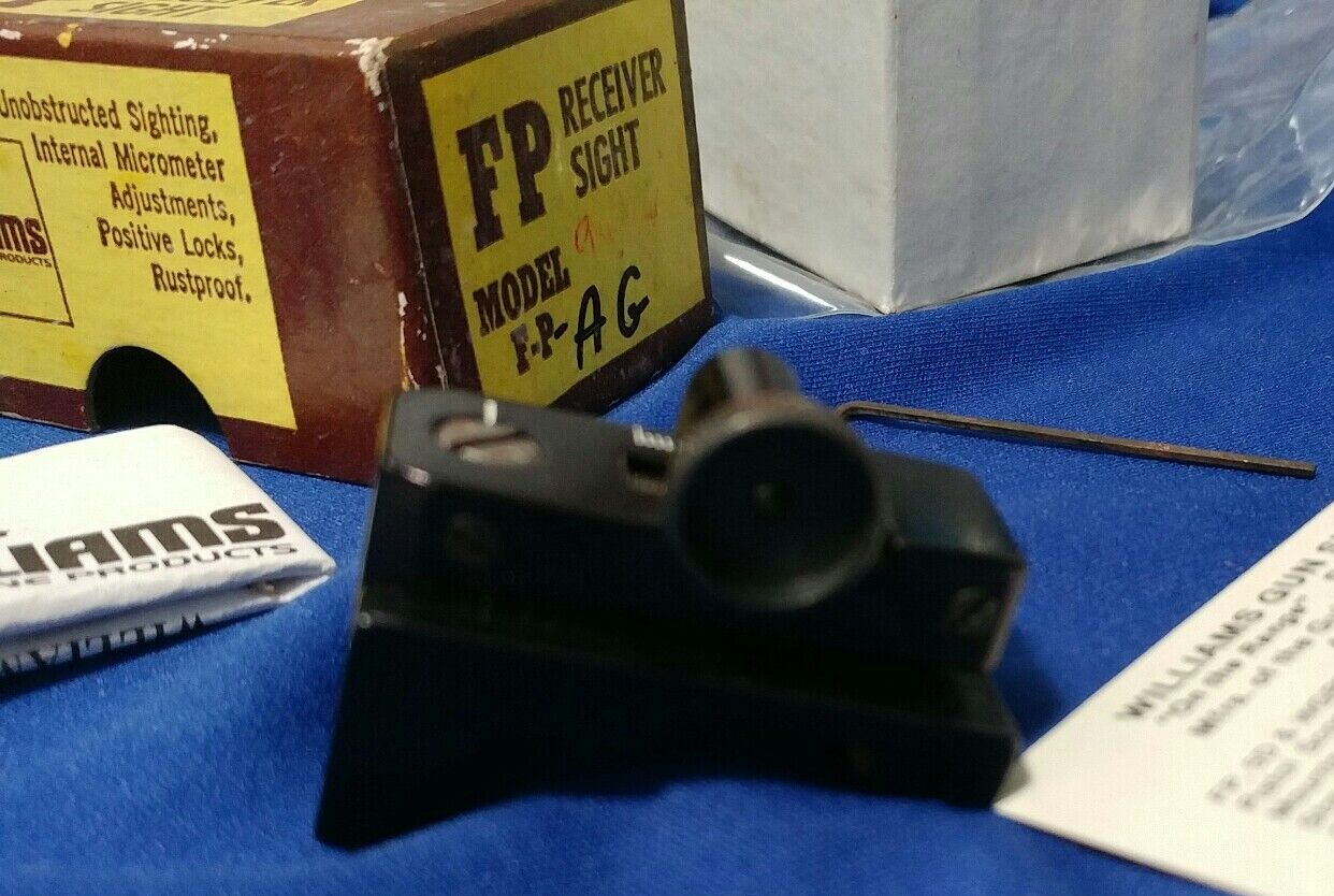 WILLIAMS PEEP SIGHT FP RECEIVER SIGHT MODEL F P A G VINTAGE GUN SIGHT