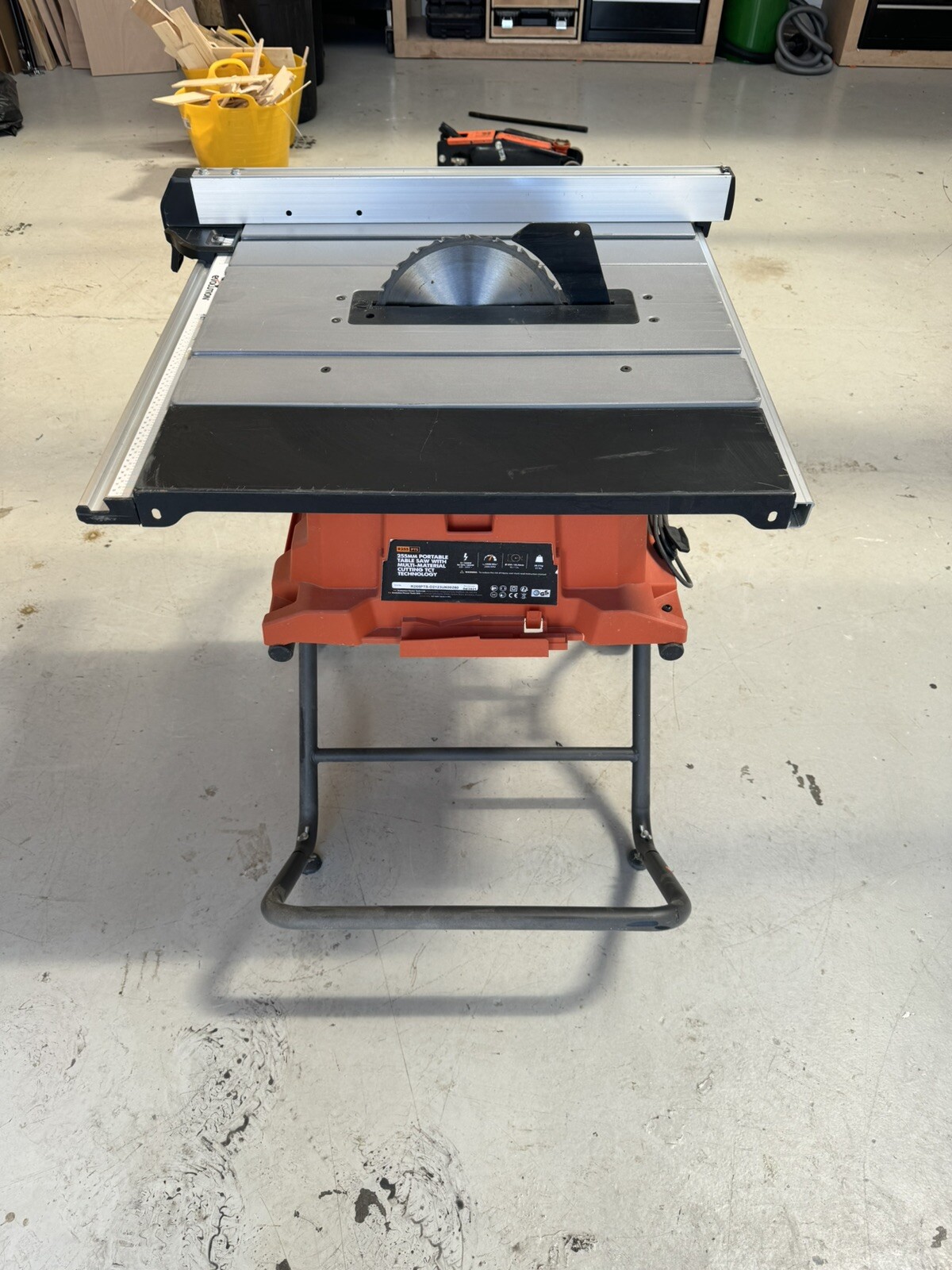 Evolution R255PTS 255mm Electric Table Saw 230V Mitre Angled Rip