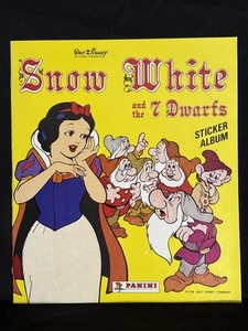 PANINI SNOW WHITE 7 DWARFS EMPTY UNISED STICKER ALBUM BOOK