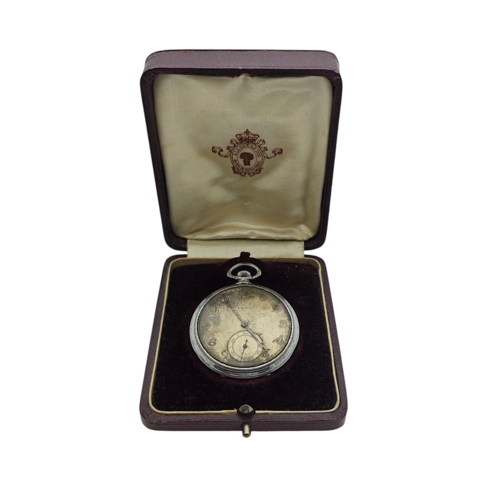 Редкие винтажные швейцарские коллекционные антикварные мужские * Ø 47 мм * карманные часы Ebel - Изображение 3 из 4