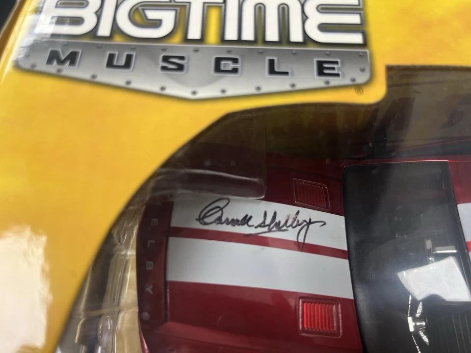 Carroll Shelby вручную подписанный 2008 Shelby GT-500KR большое время мышцы 1/24 масштаб автомобиля - Изображение 2 из 4