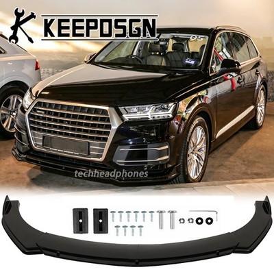Für Audi SQ7 Q7 4m 4l S-Line Stoßstange Frontlippe Spoilerlippe Tuning Schwarz