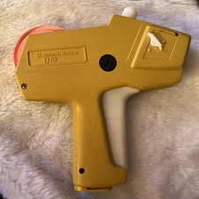 Vintage Gold Monarch Marking 1110 Retail Pricing Marking  Tool + Tape Stickers