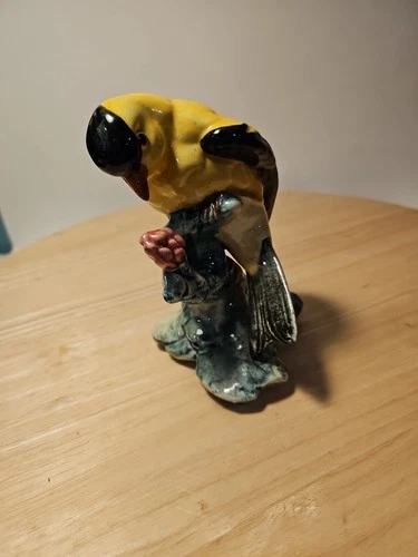 Stangl Pottery Birds Figure Crested Goldfinch Stamped # 3813 5” RARE