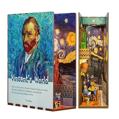 Tonecheer 3D Puzzle 9194004 Vincent's World Bücherecken Diorama