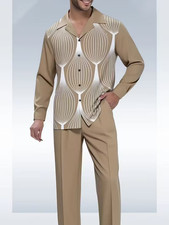 Men's Outfit 2 Piece Set Shirt Pants Suit PLUS SIZE BIG 5XL