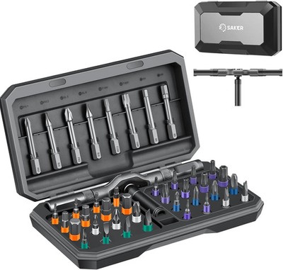 Saker 42 in 1 Magnetic Screwdriver Set for Fathers Day, Multi Bit Free Combinati