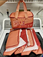 NEW Trader Joe's Mini Insulated Bag 1.5 Gallon Lunch Tote Bag - LIMITED Peach