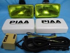 Piaa60 Lamp Body Harness Set Square Yellow Fog With Cover H3 12v Lighting Ok O