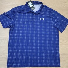 Under Armour Shirt Mens 2XL Playoff Polo Golf Stretch Performance Geometric NEW