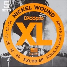Electric Guitar Strings, XL Nickel, -5P, Regular Light Gauge 10-46, 6-String ...