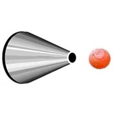 UPC 014963000069 product image for Round Piping Tip 6, Silver, Stainless Steel | upcitemdb.com