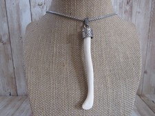 Otter Penis Bone Pendant Necklace Love Bone Animal Bone Baculum N4460