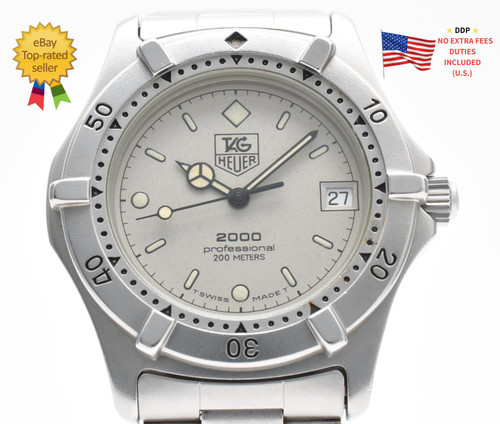 ▶️Vintage [N MINT] Tag Heuer Professional 2000 962.206 38mm Qz Men's Watch JAPAN