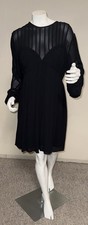NWT Farm Rio Black Shell Mini Dress Size Large Boho Chic
