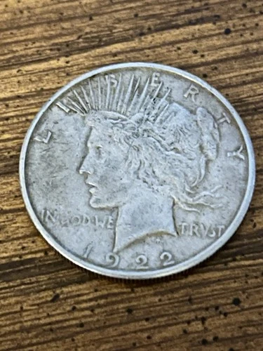 Peace Dollar $1 1922 Circulated Silver Coin US Business Strike Uncertified