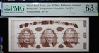 1970's PMG Certified MS63 EPQ GIORI Test Note $2 $5 $50 Currency NICE Note !  NR — photo 1